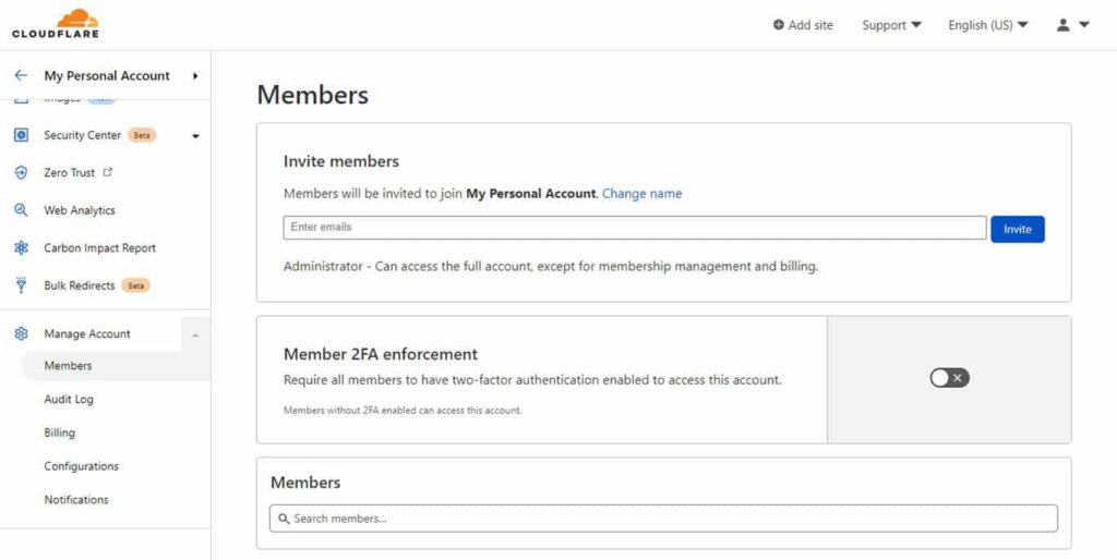 Cloudnode Invitation Code How to add / invite members to Cloudflare account - WebM
