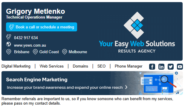 Email Signature, 2022 version