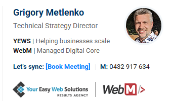 Email Signature, version 2026